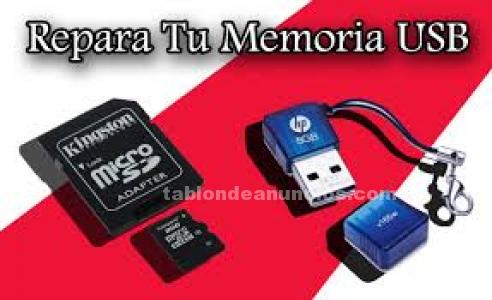 Reparacion y Recuperacion Discos Duros Tarjetas de memorias USB FLASH y Moviles