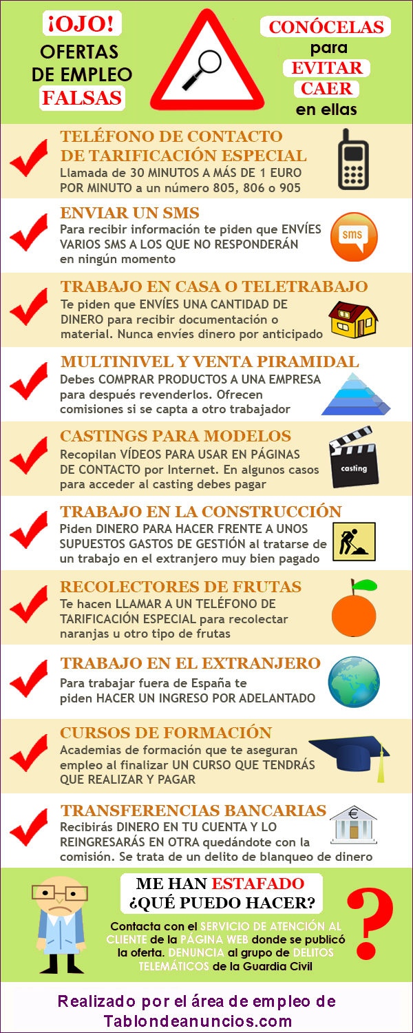 Reconocer ofertas de empleo falsas para evitar fraudes