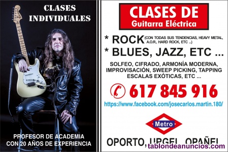 Clases de guitarra elctrica (Carabanchel)