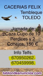 Jornadas de CAZA TEMBLEQUE Toledo