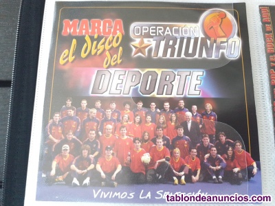 Vendo CD Operacin Triunfo 2002 discos del deporte