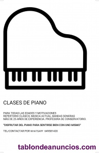 Clases de piano