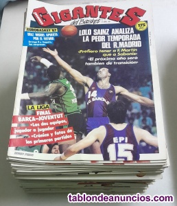 Colecci�n de 144 revistas de baloncesto ''Gigantes del Basket'' (1987-1992)